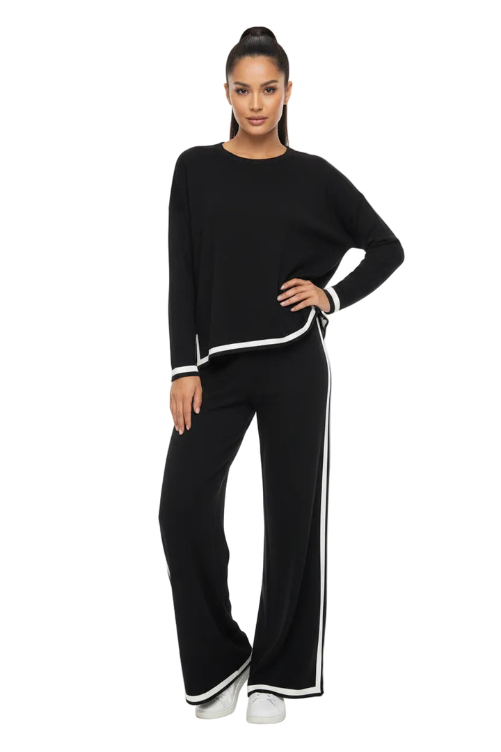 Wave Edge Knit top by Sambara