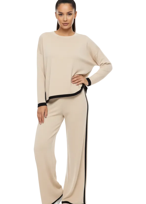 Wave Edge Knit top by Sambara