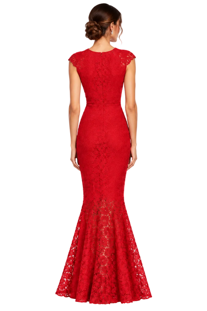 Amour Lace Fishtail Maxi Dress Bg Sambara