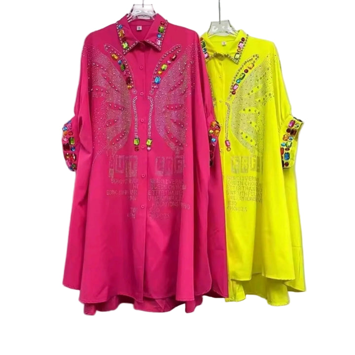 Valdoria Butterfly Jewel Shirt By Runway Secrets
