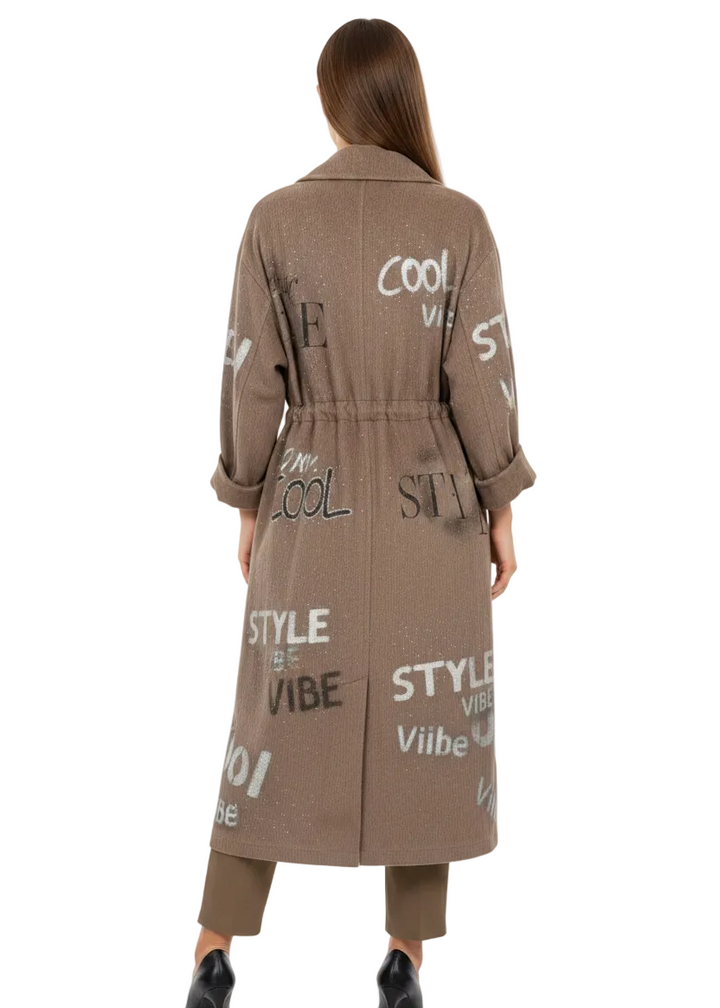 CORDUROY WAIST TRENCH COAT BY ANGELA
