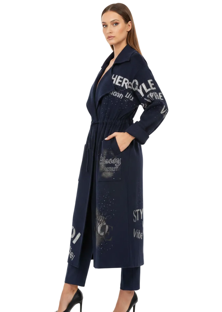 CORDUROY WAIST TRENCH COAT BY ANGELA