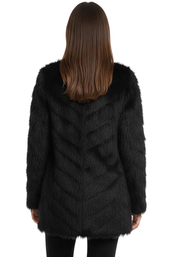 Luxe Soft Faux Fur Cardigan by Sambara