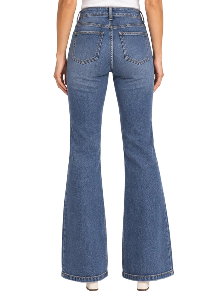 Bonney Retro Flare Jeans by Bianco