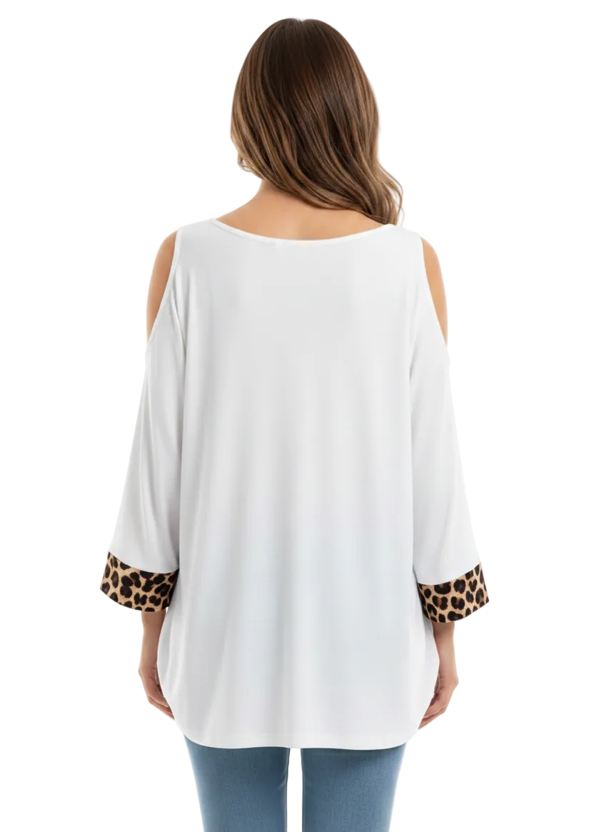 CUT OUT ZEBRA TOP BY SAMBARA