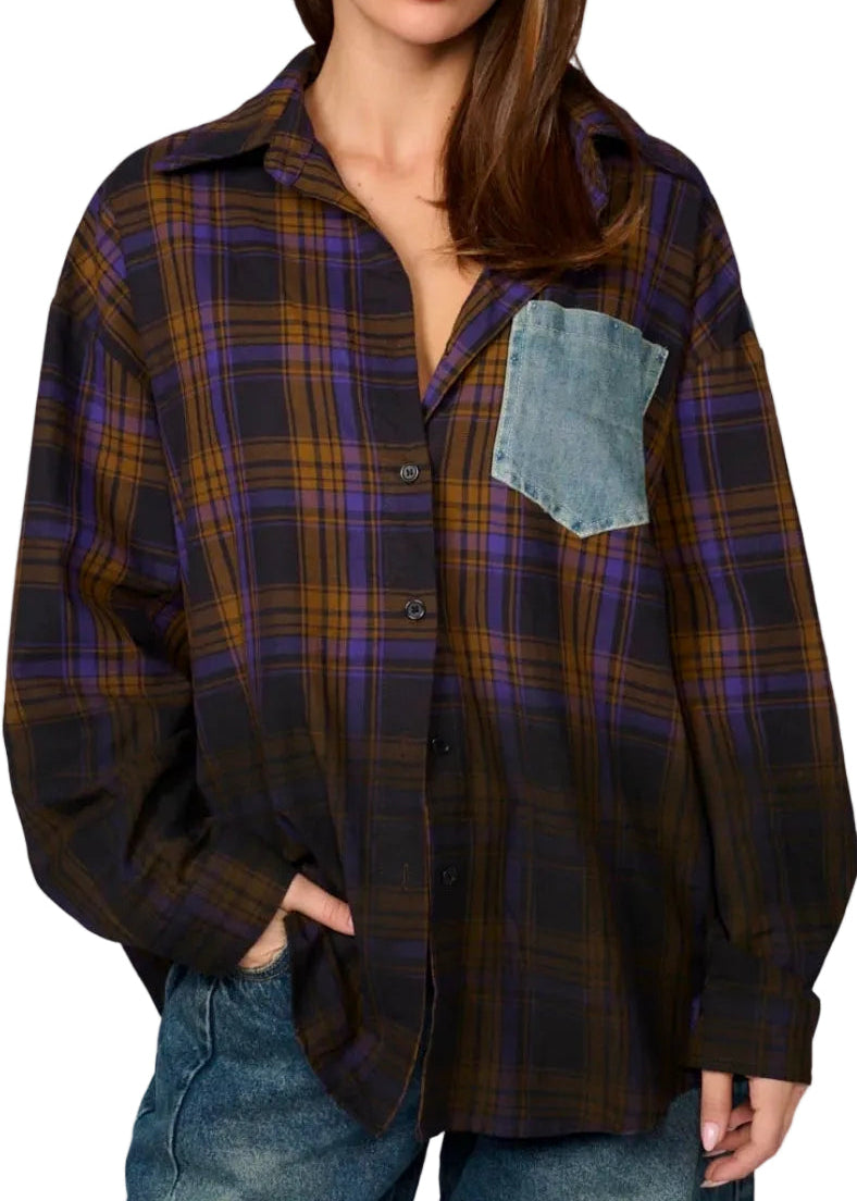 Fusion Denim Shirt by Seven Seventy