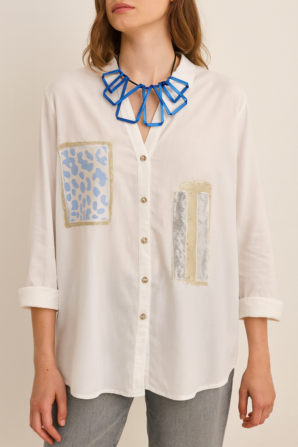 LEOPARD SEQUIN SHIRT