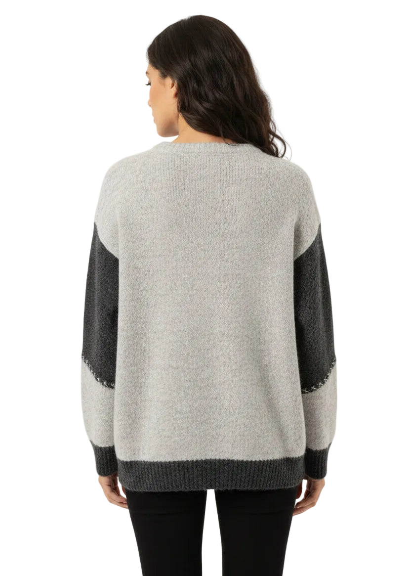 Contrast Curve Knit By Sambara