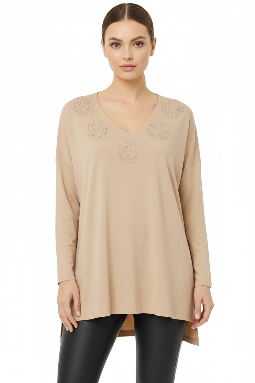 CELESTIAL STUD KNIT TOP – BY CINDY & SAMI
