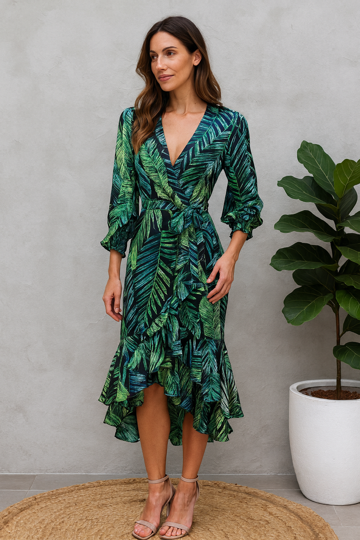 JUNGLE WRAP DRESS BY SAMBARA