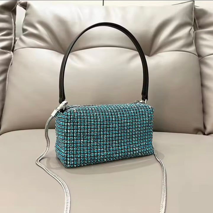 Crystal Glam Top Handle Bag by Runway Secrets