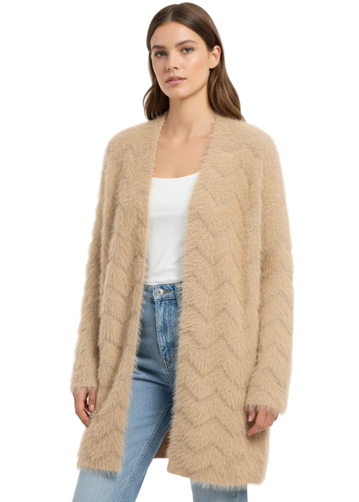 Luxe Soft Faux Fur Cardigan by Sambara