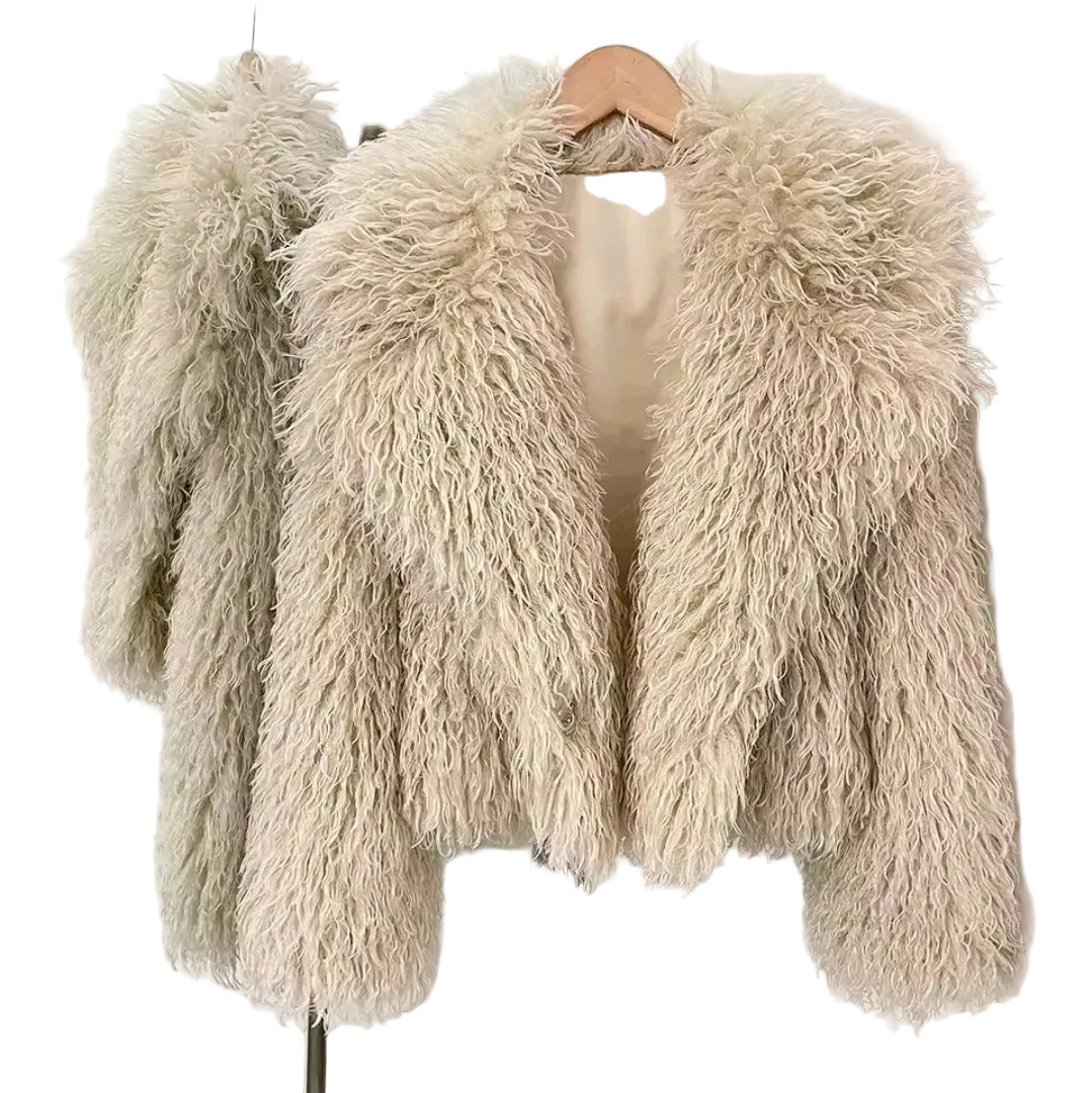 The Bordeaux Luxe Shag Jacket By Runway Secrets