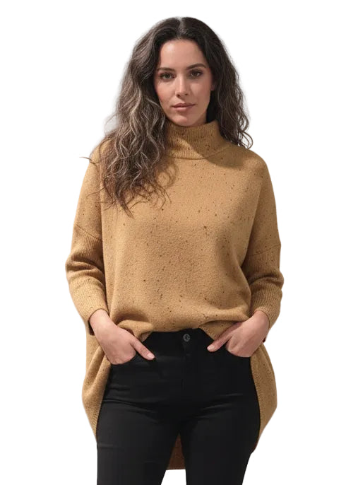 Speckle Roll Neck Knit by Sambara