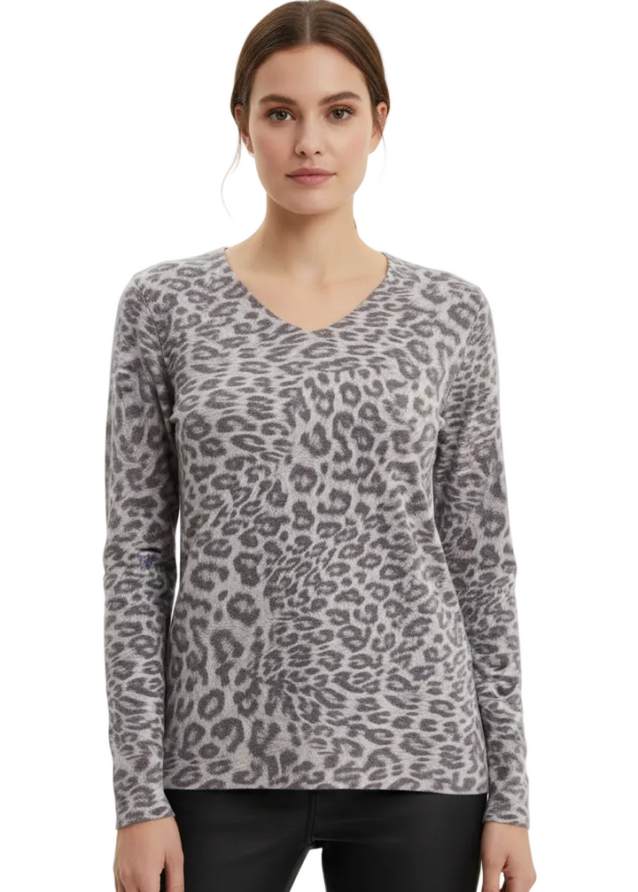Soft Wild V-Neck Knit by Tutti Bella