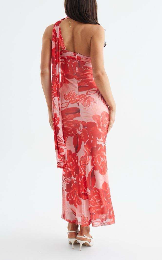 Avelisse Asymmetric Halter Maxi Dress By SUN