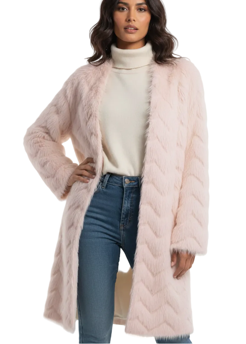 Luxe Soft Faux Fur Cardigan by Sambara