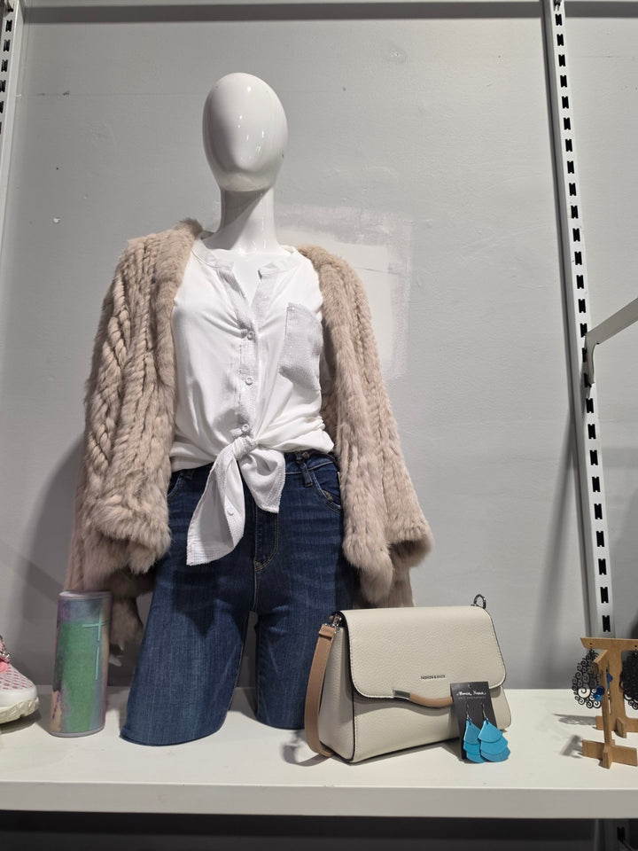 Luxury Rabbit Fur Jacket by Runway Secrets