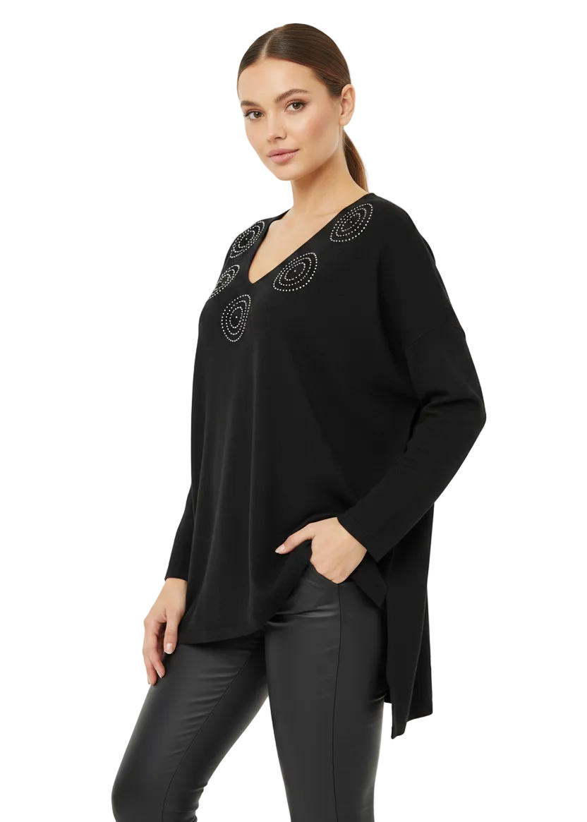 CELESTIAL STUD KNIT TOP – BY CINDY & SAMI