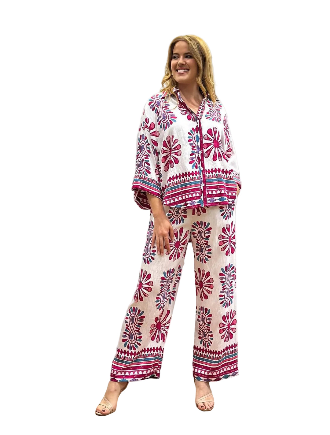 GEO ETHNIC PRINT SHIRT BY SAMBARA