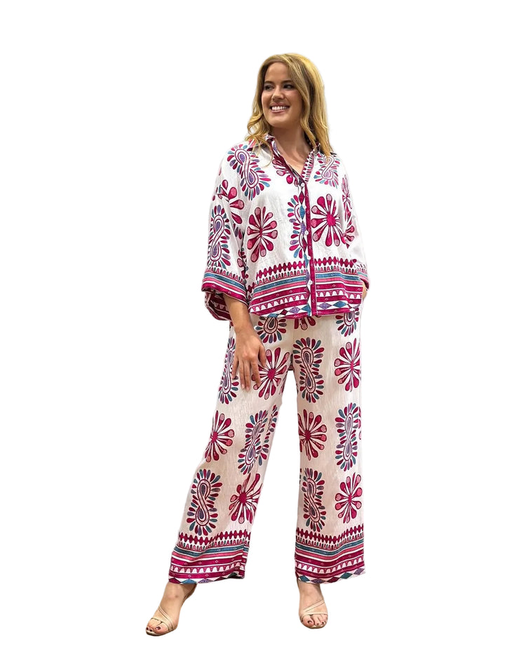 GEO ETHNIC PRINT SHIRT BY SAMBARA