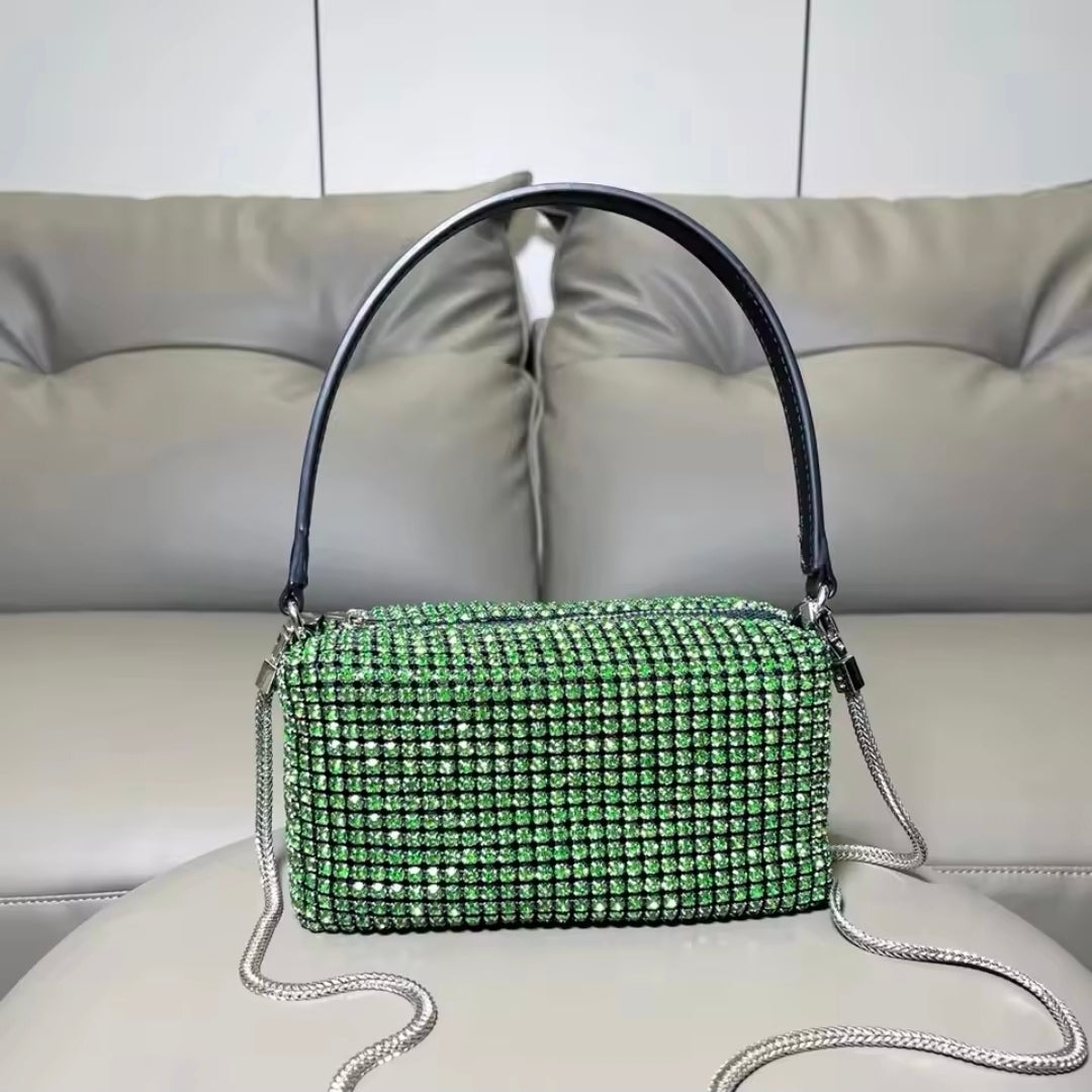 Crystal Glam Top Handle Bag by Runway Secrets