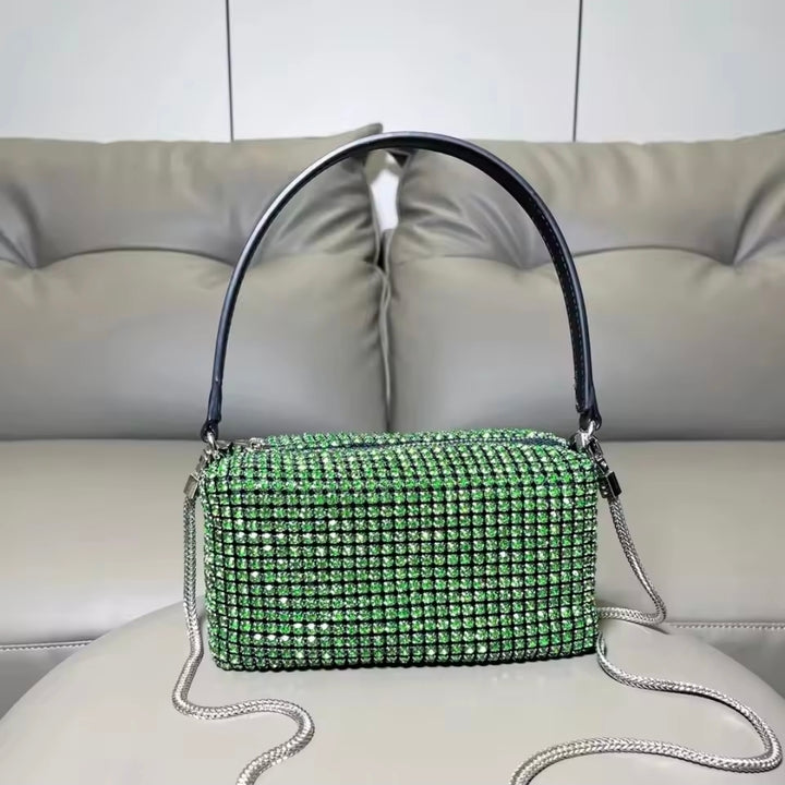 Crystal Glam Top Handle Bag by Runway Secrets