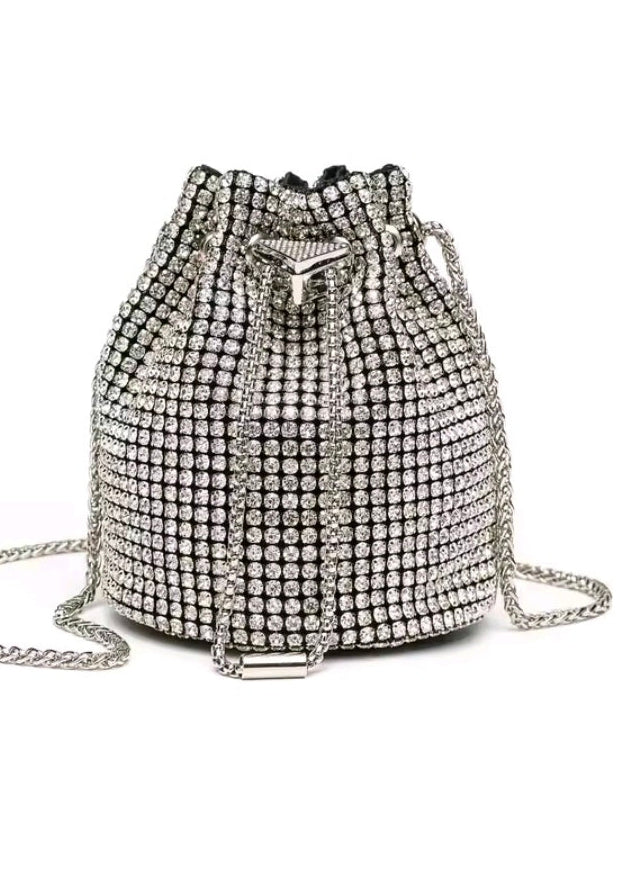 Rainbow Crystal Bucket Bag by Runway Secrets