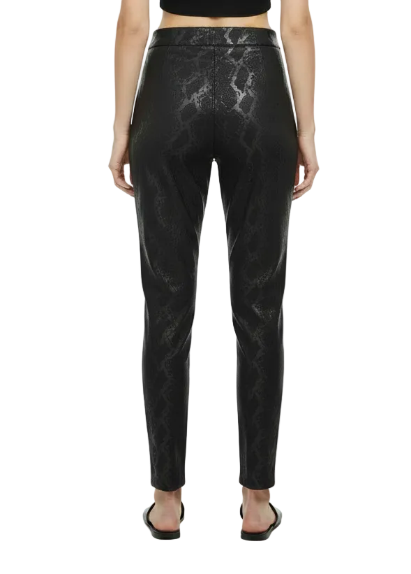 ANIMAL PRINT ZIP SLOUCH PANTS