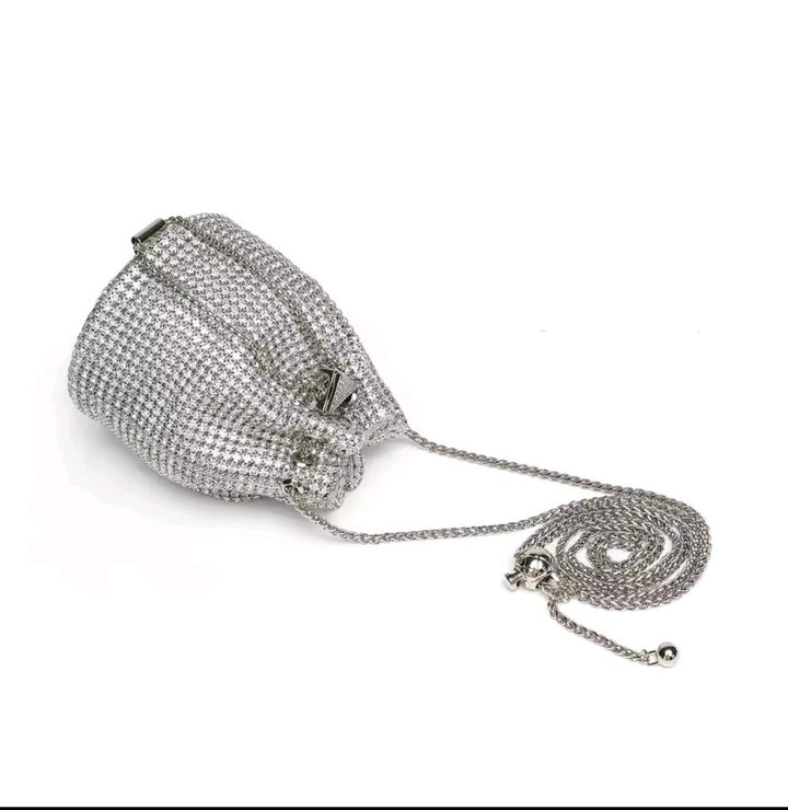 Rainbow Crystal Bucket Bag by Runway Secrets