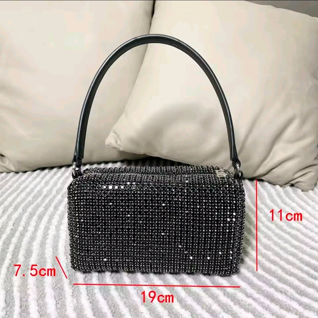 Crystal Glam Top Handle Bag by Runway Secrets