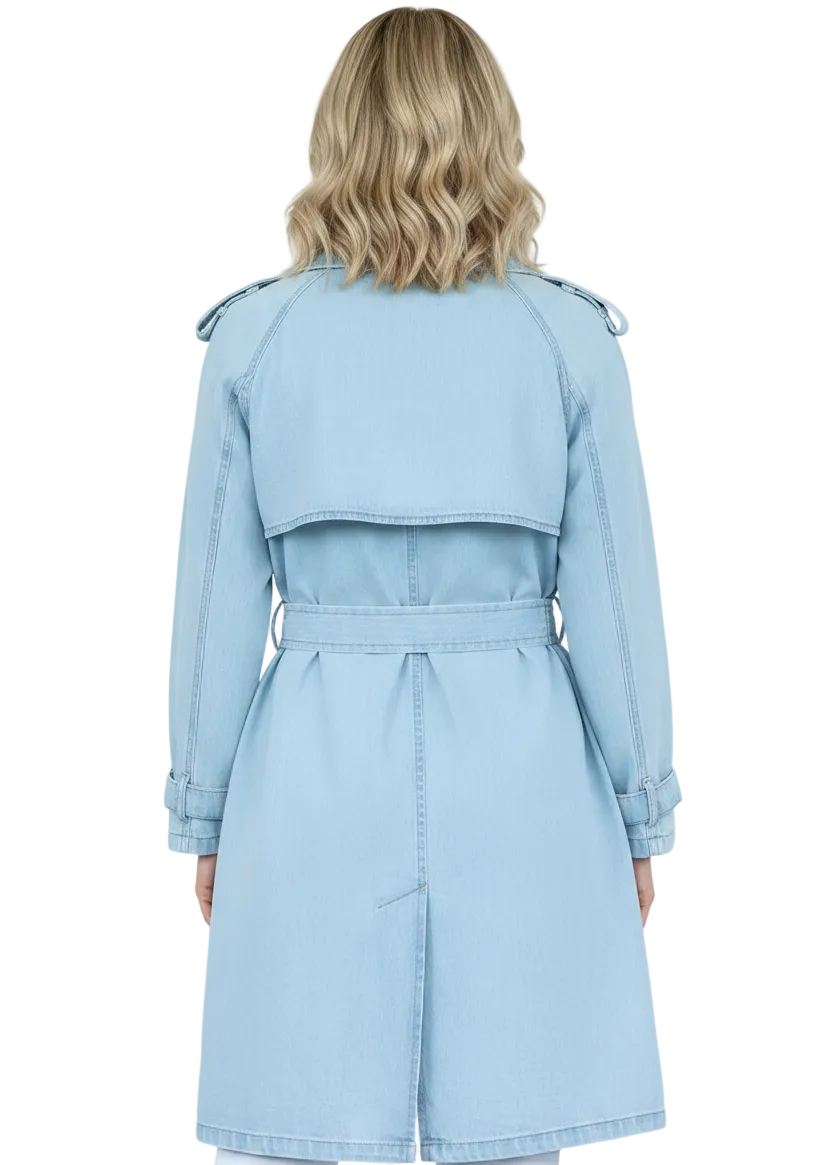 DENIM HERITAGE TRENCH COAT BY JOLIE SAULE