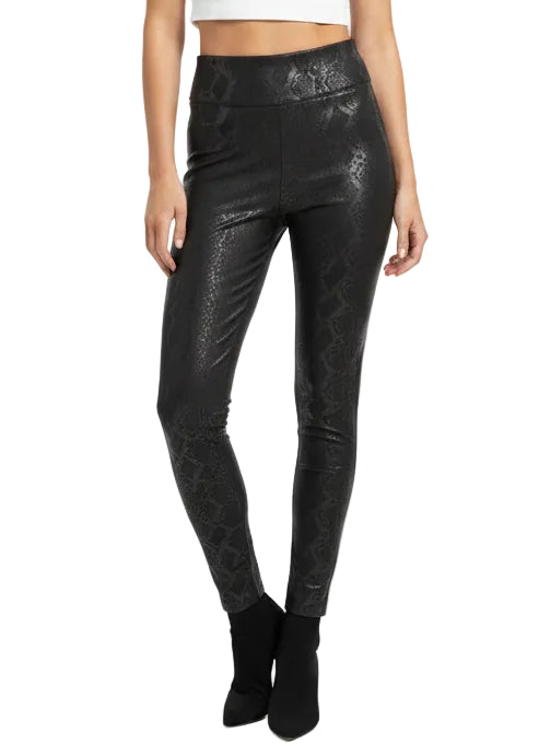 ANIMAL PRINT ZIP SLOUCH PANTS