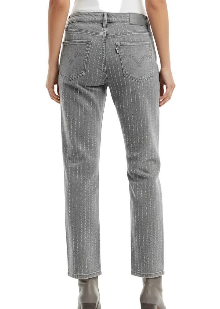 Silver Dust Straight Leg Jeans by Runway Secrets
