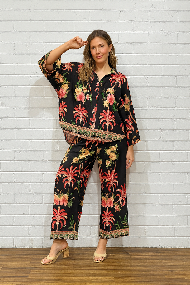 GEO ETHNIC PRINT PANTS