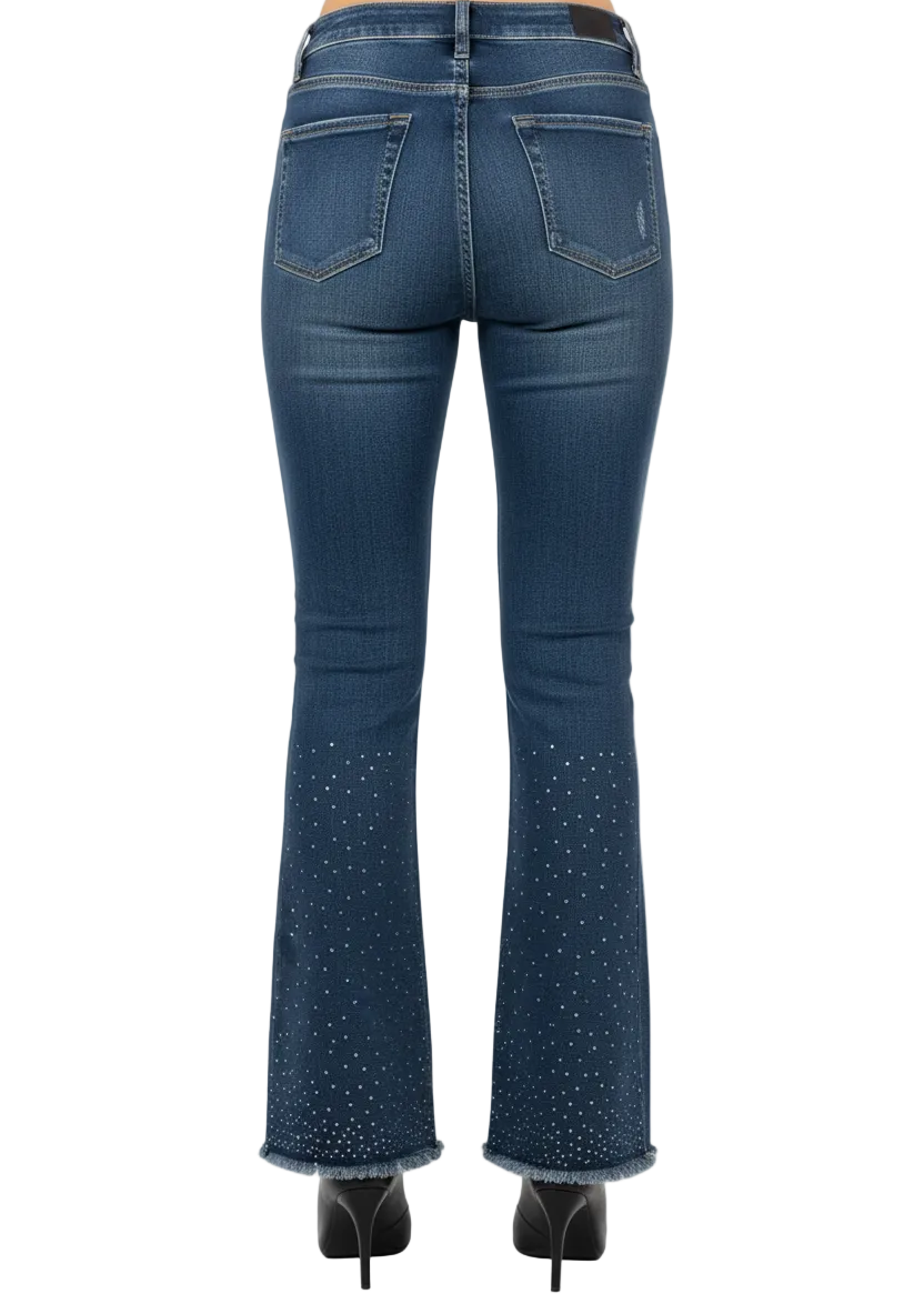 Midnight Sparkle Flare Jeans by Runway Secrets