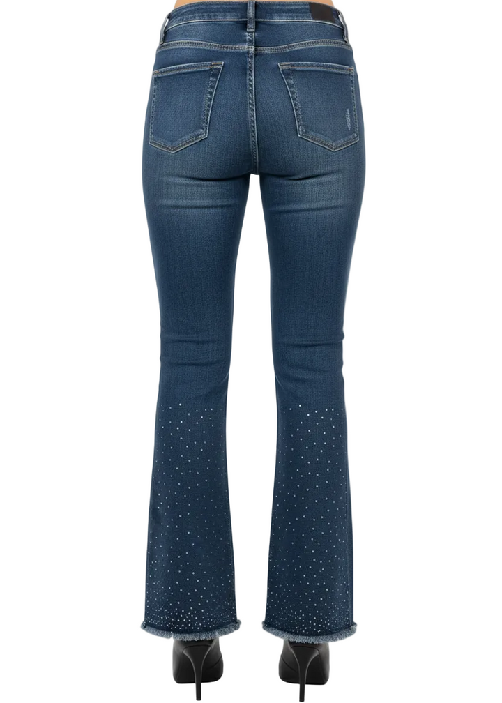 Midnight Sparkle Flare Jeans by Runway Secrets