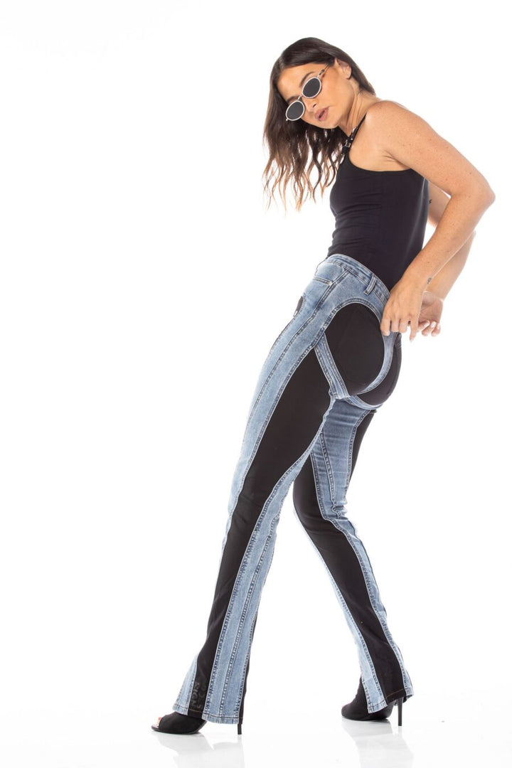 Denim and wetsuit skinny jeans | Runway Secrets