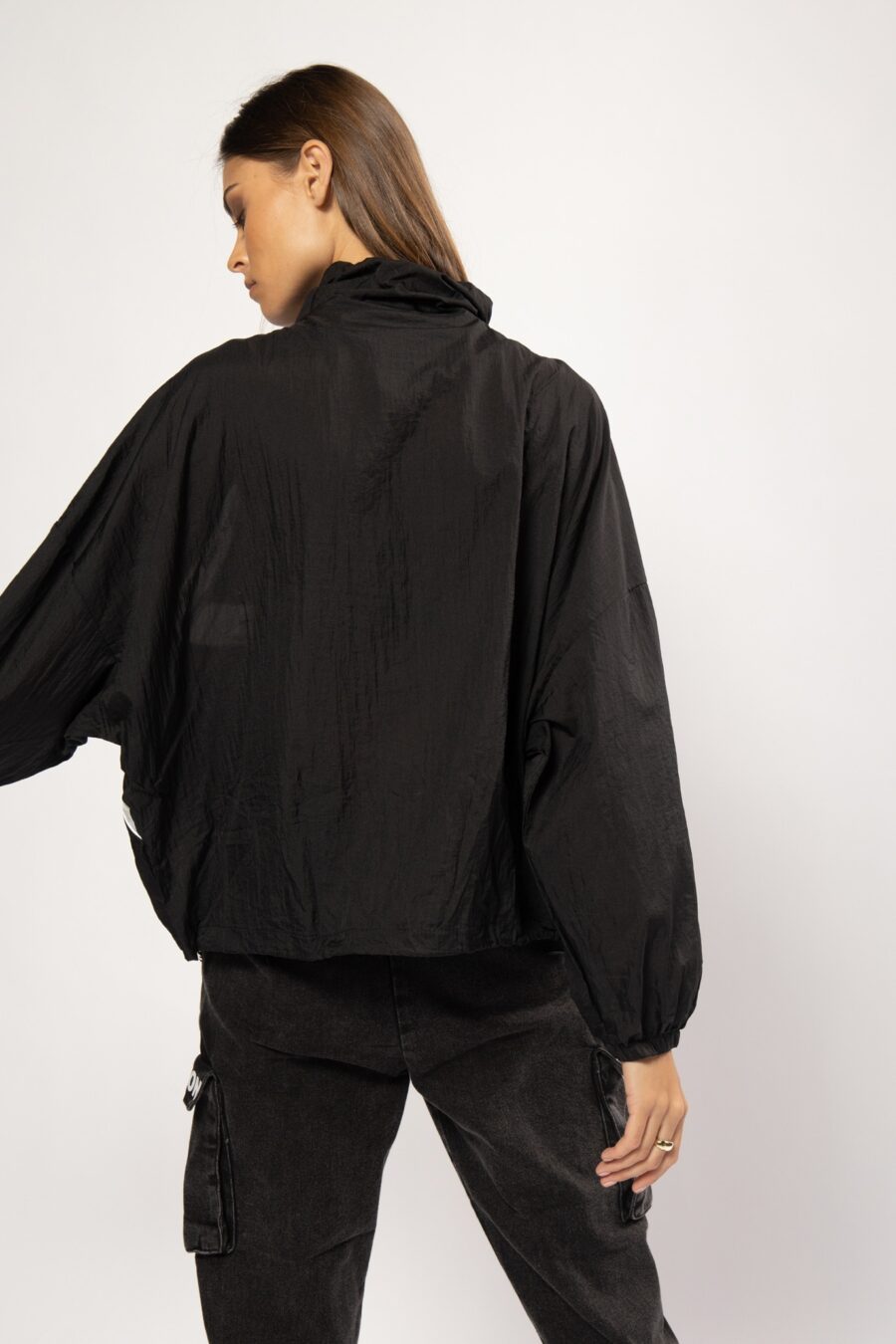 Black nylon jacket | Runway Secrets