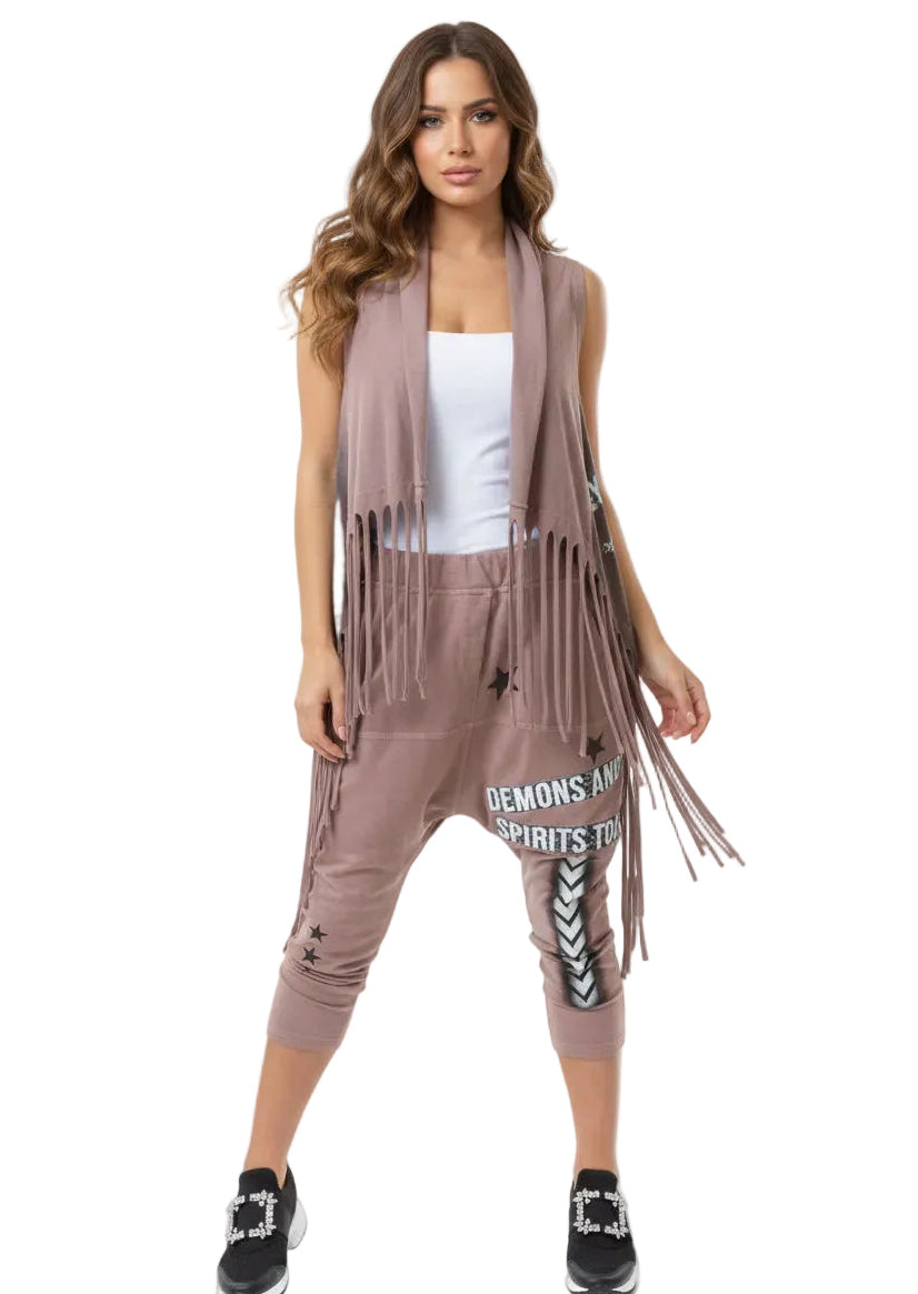 FRINGE PANTS BY ANGELA