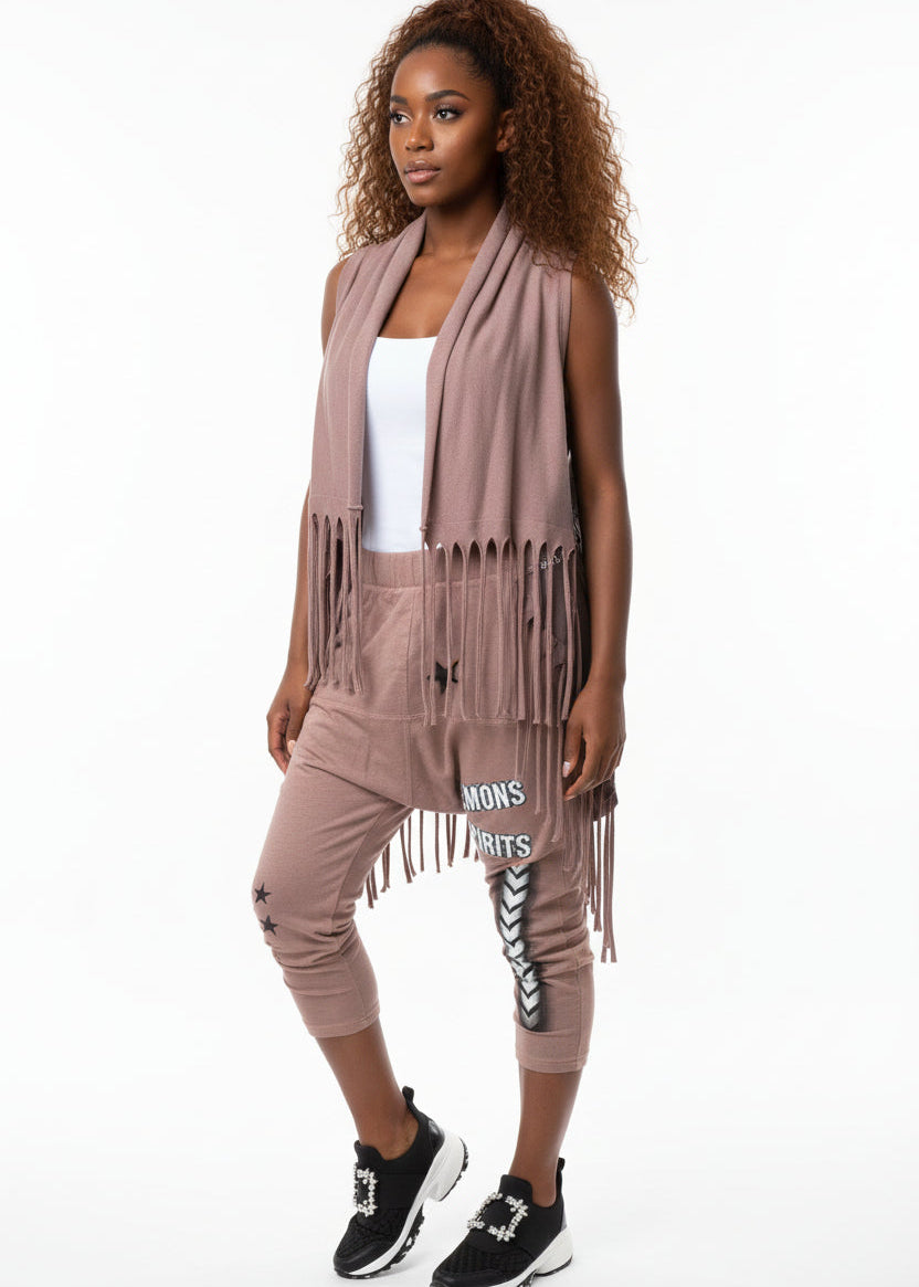 FRINGE VEST BY ANGELA